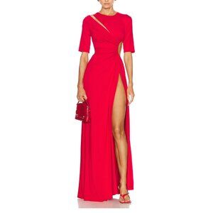 Elegant Red Maxi Dress